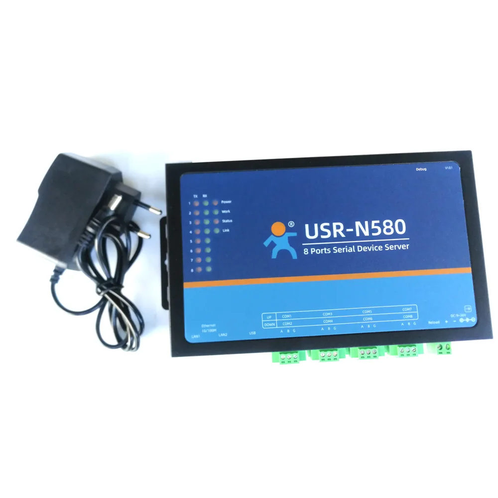 Usr-n580 ethernet серийный сервер 8 портов rs485