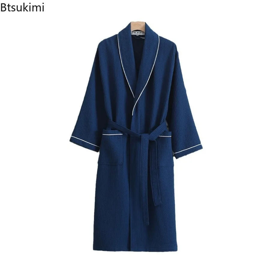 Летний мужской и женский халат из чистого хлопка - Фотография_6