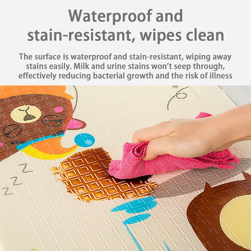 Складной двусторонний детский игровой коврик - Фотография_3