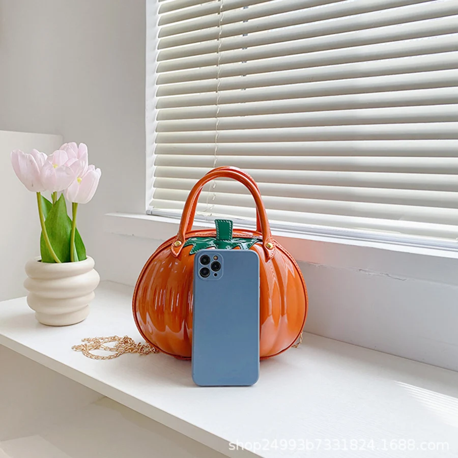 Женская сумка в форме тыквы - Фотография_5