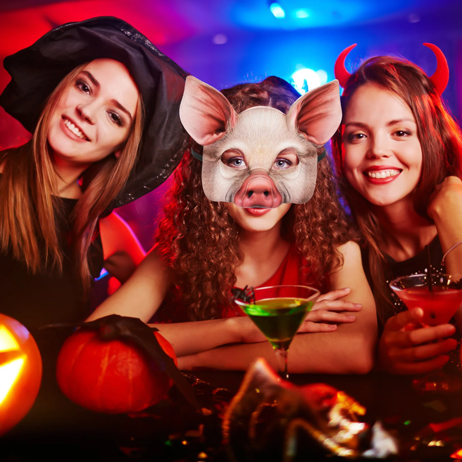 Маски животных на хэллоуин для костюмированной вечеринки - Фотография_3