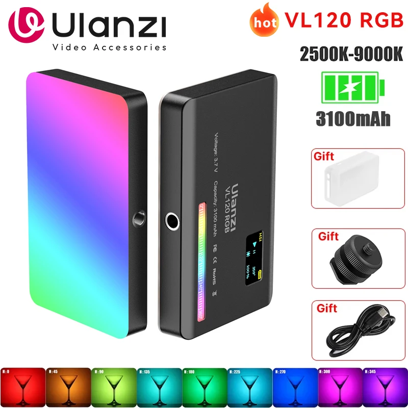 Ulanzi vl120 полноцветный rgb-светильник