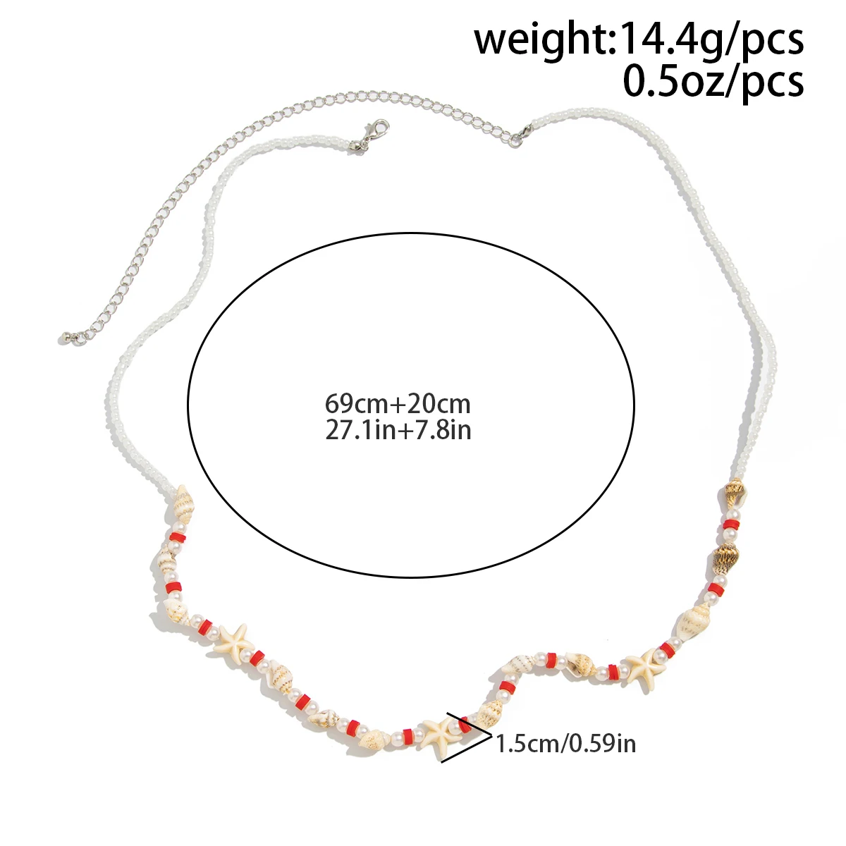 Boho морская звезда раковина бусины - Фотография_4