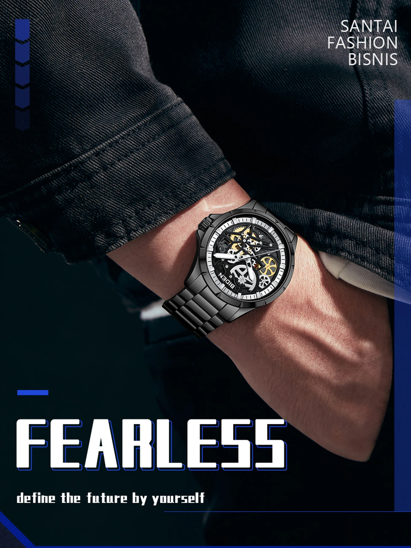 Biden модные деловые мужские часы - Фотография_3