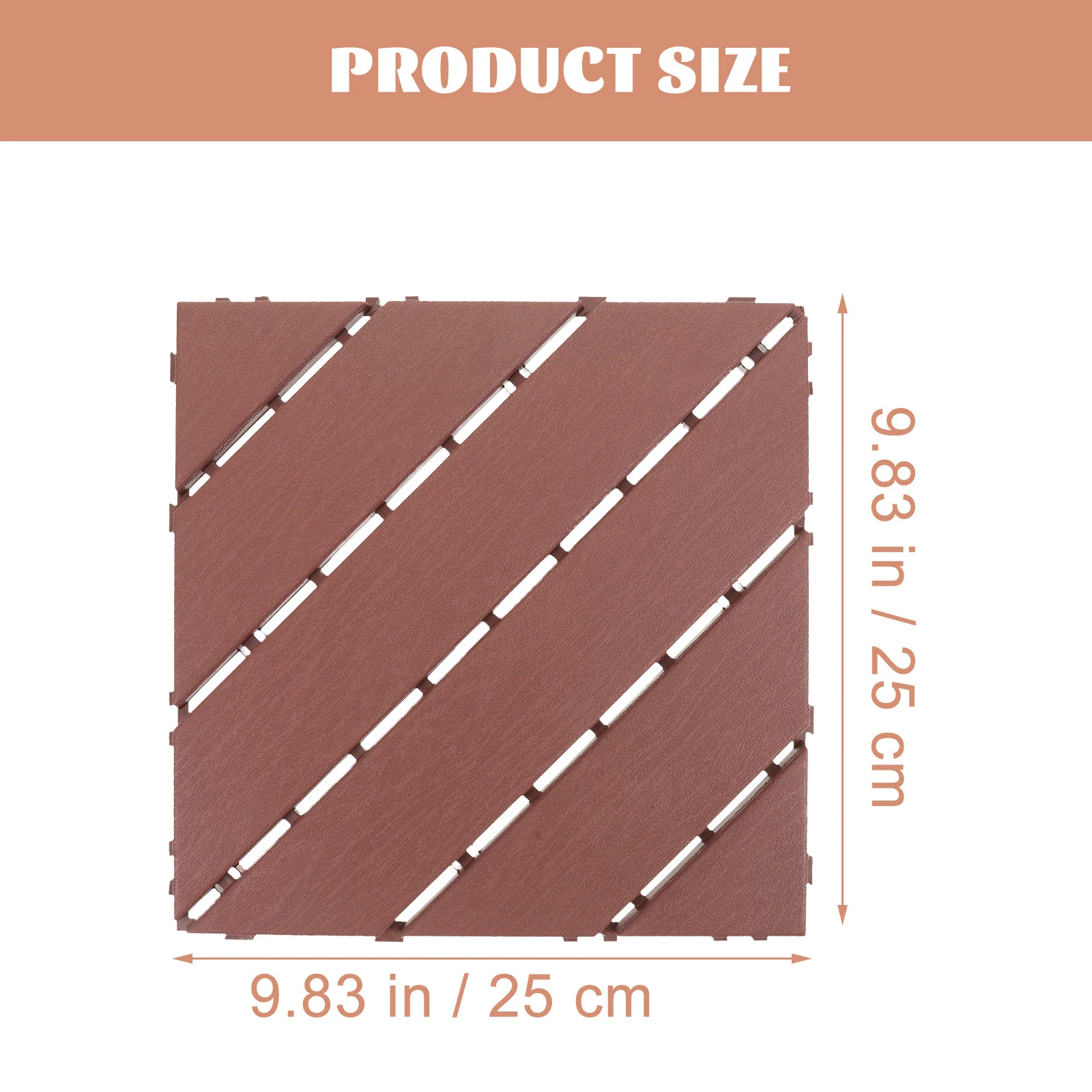 Пластиковая блокирующая плитка для палубы - Фотография_5