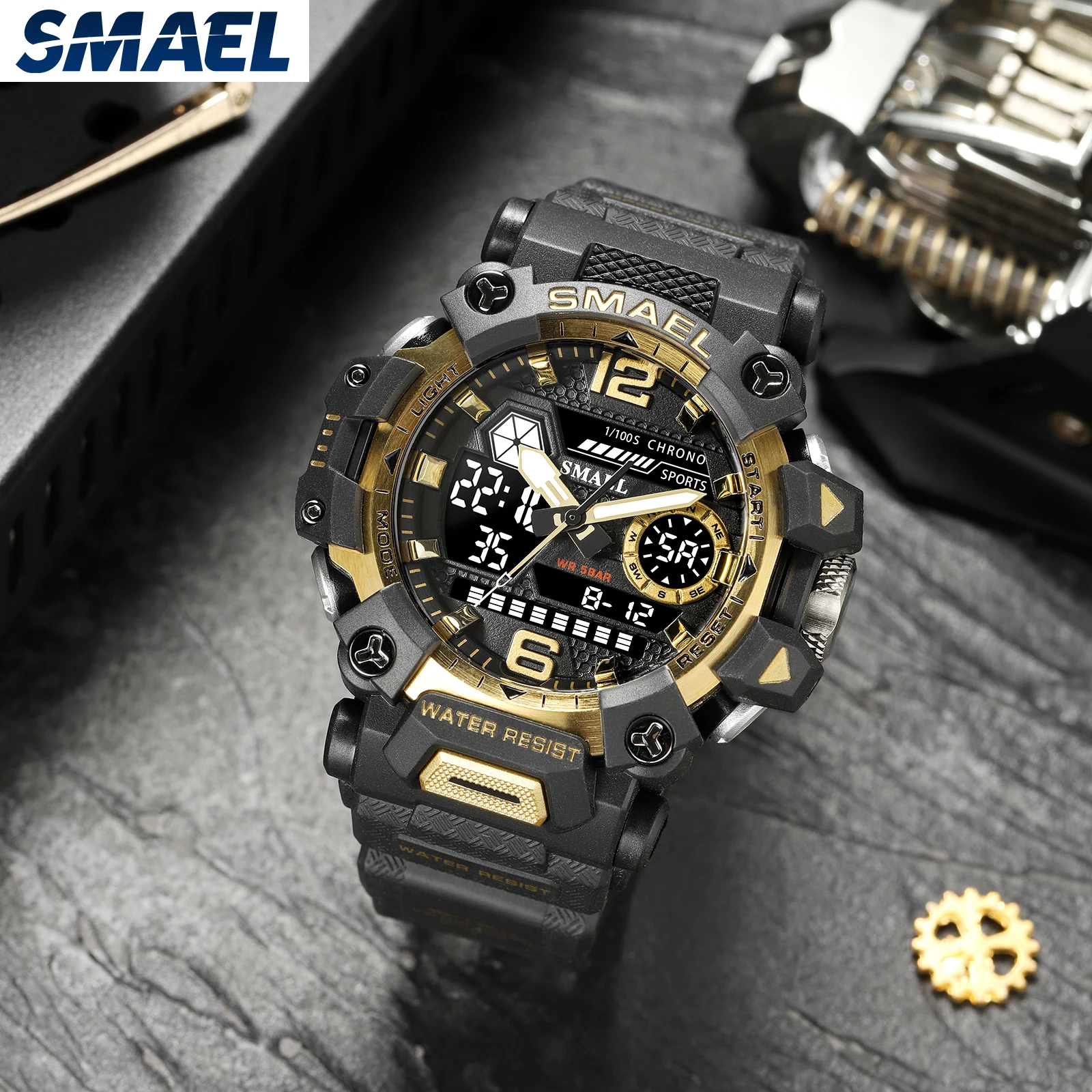 Smael мужские часы 50 м водонепроницаемые - Фотография_6