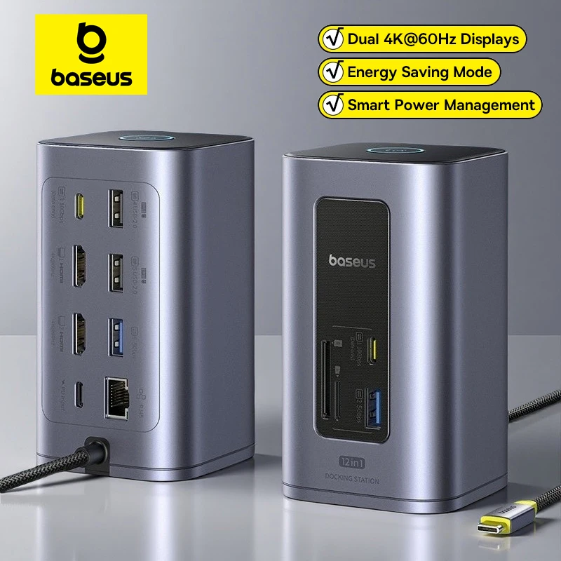 Адаптер baseus 12-в-1 usb c hub