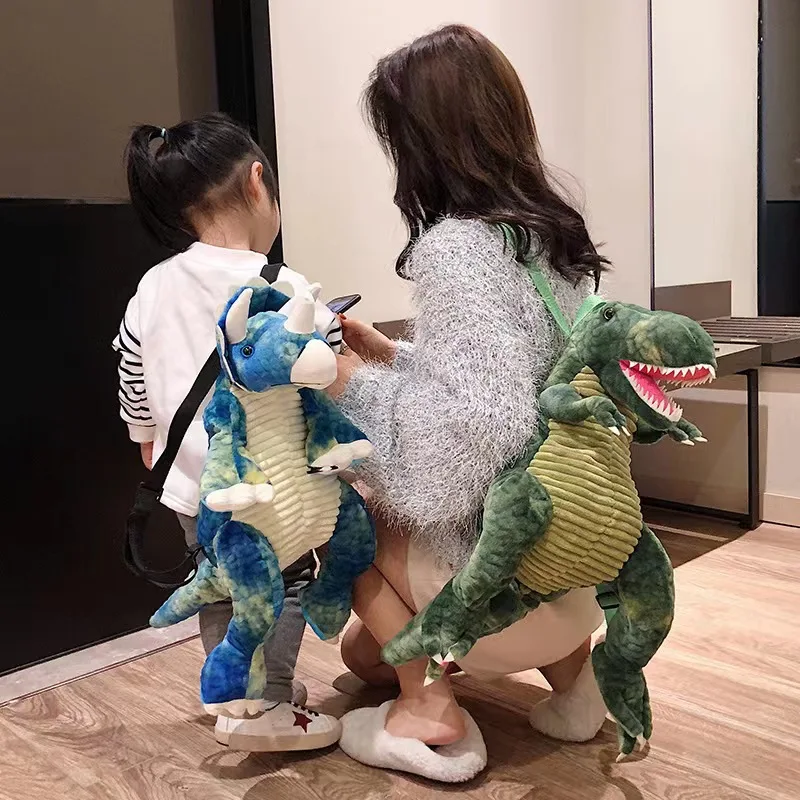 Новый креативный рюкзак для родителей и детей с 3d динозавром