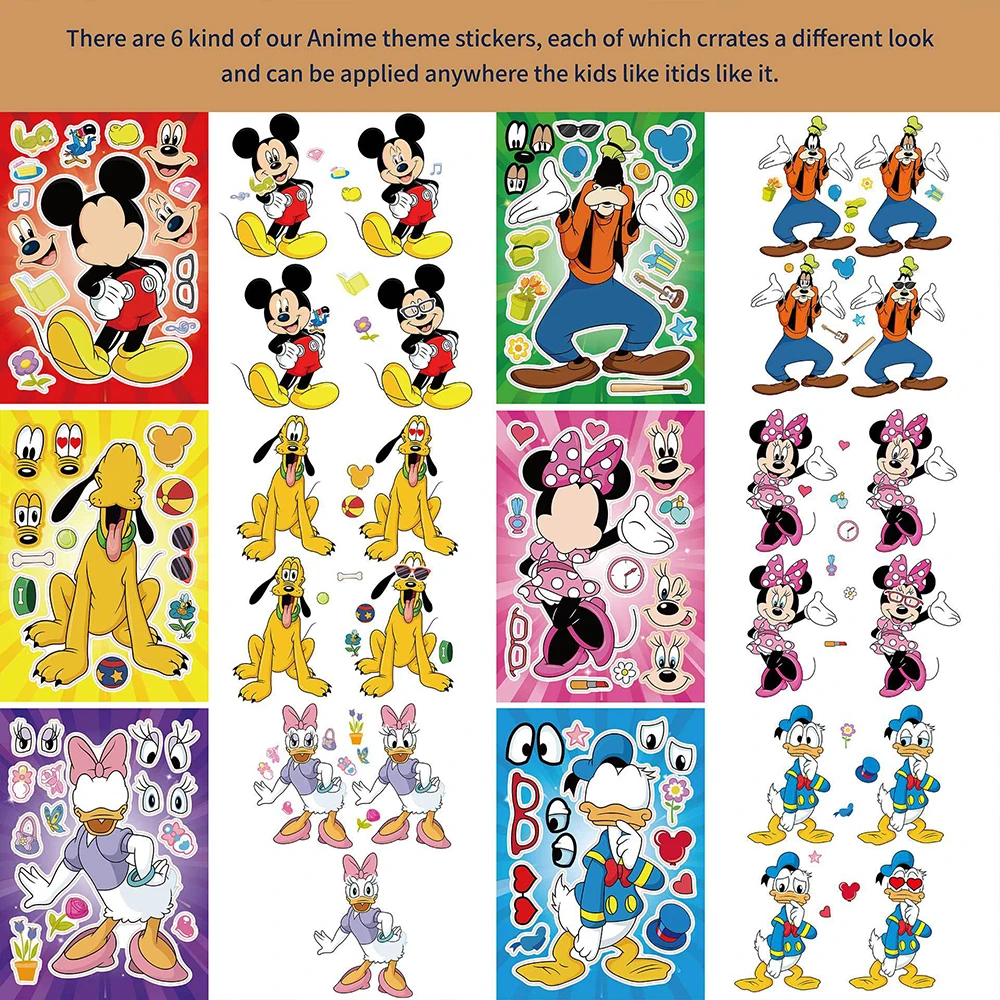 Листов disney make a face наклейки-пазлы - Фотография_3