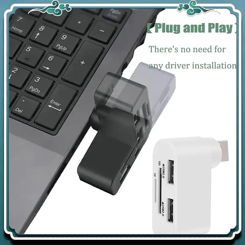 Вращающийся usb-концентратор премиум-класса 4 в 1 - Фотография_2