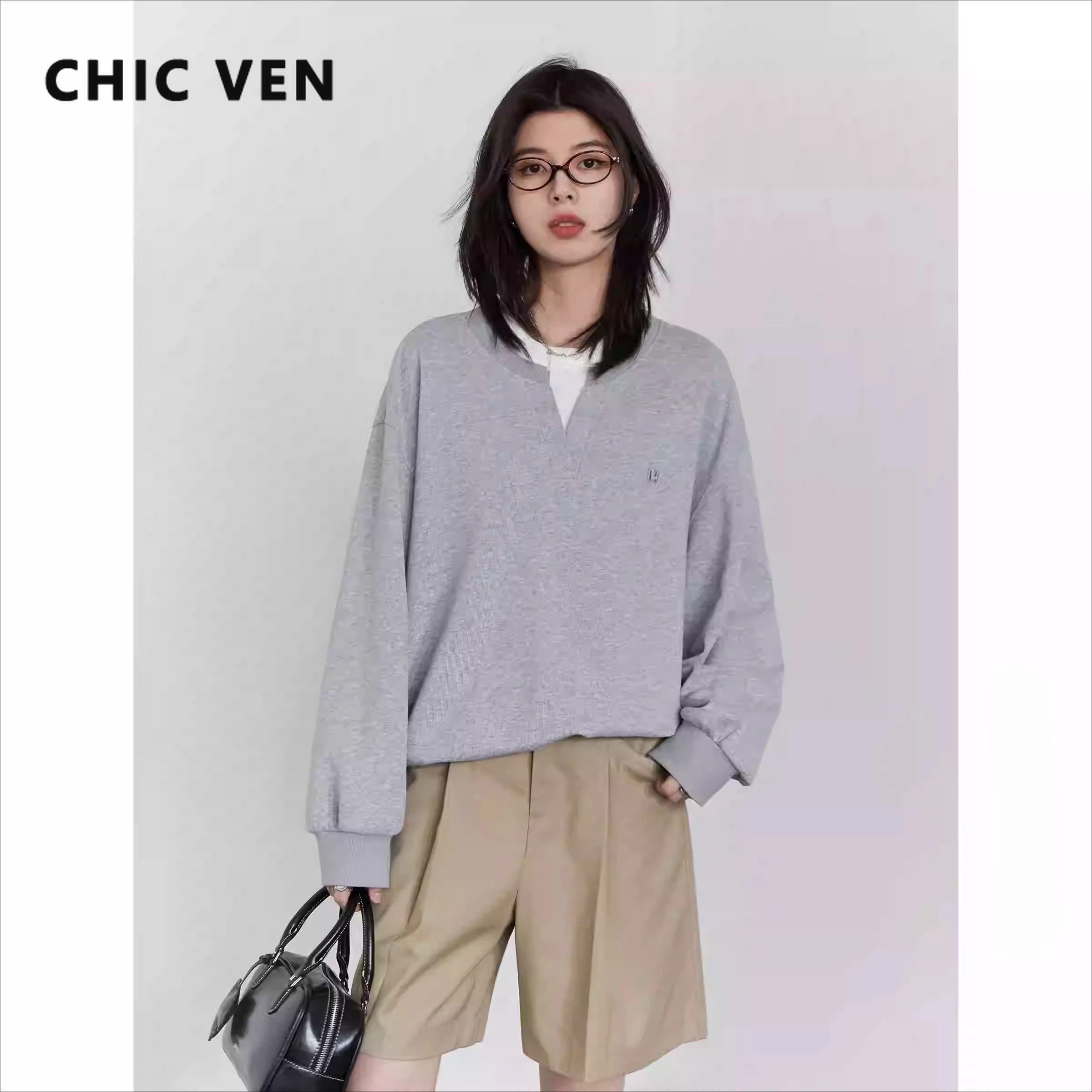 Chic ven корейские женские толстовки
