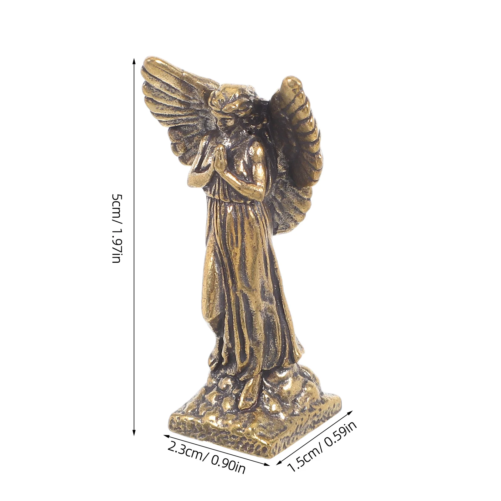 Медная скульптура ангел латунная - Фотография_5