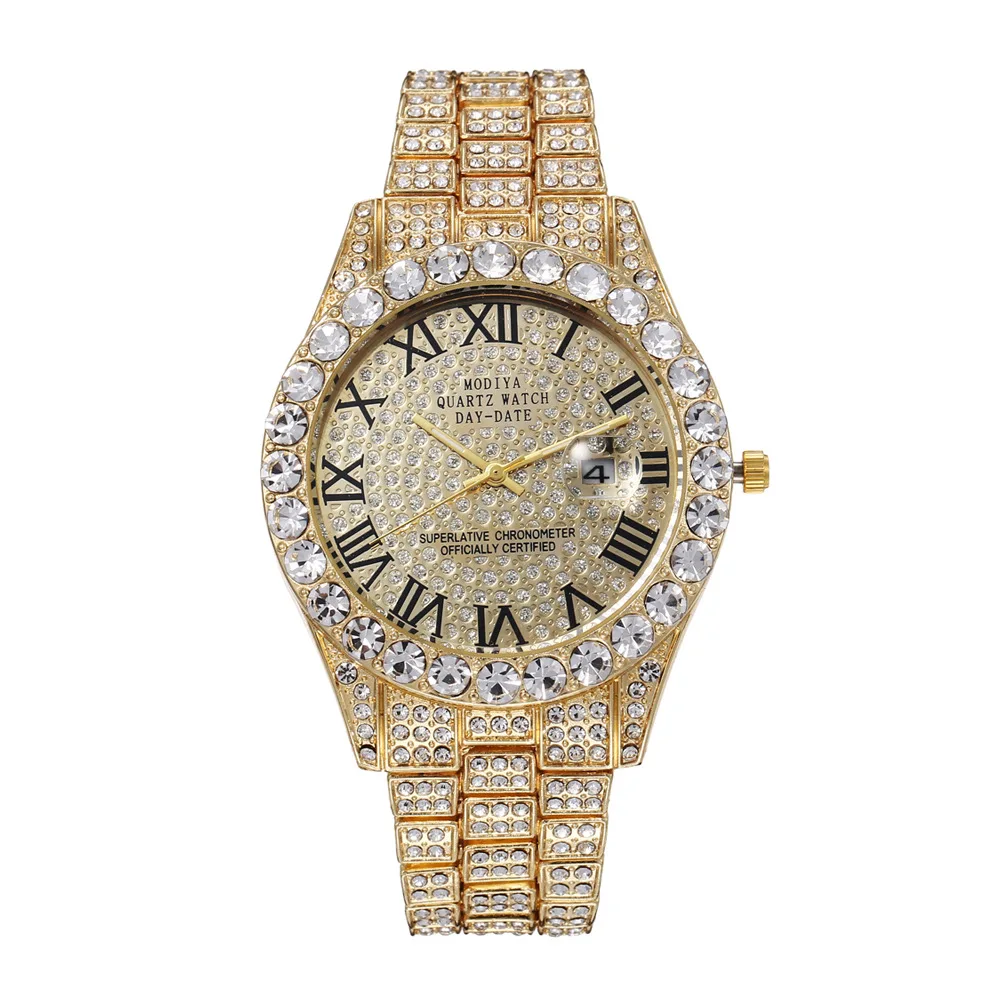 Мужские часы iced out в стиле хип-хоп - Фотография_6