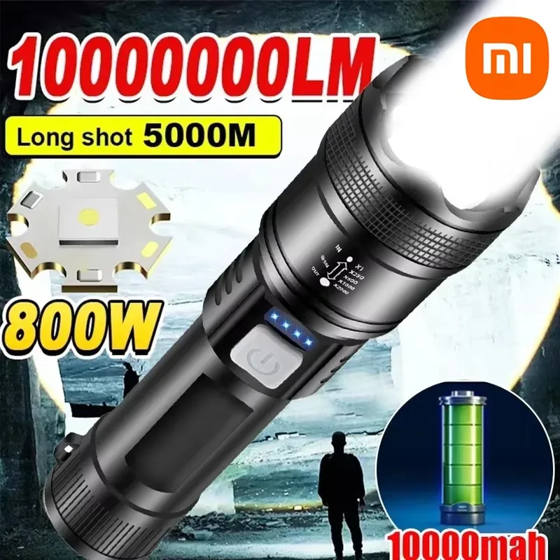 Мощный светодиодный фонарик xiaomi