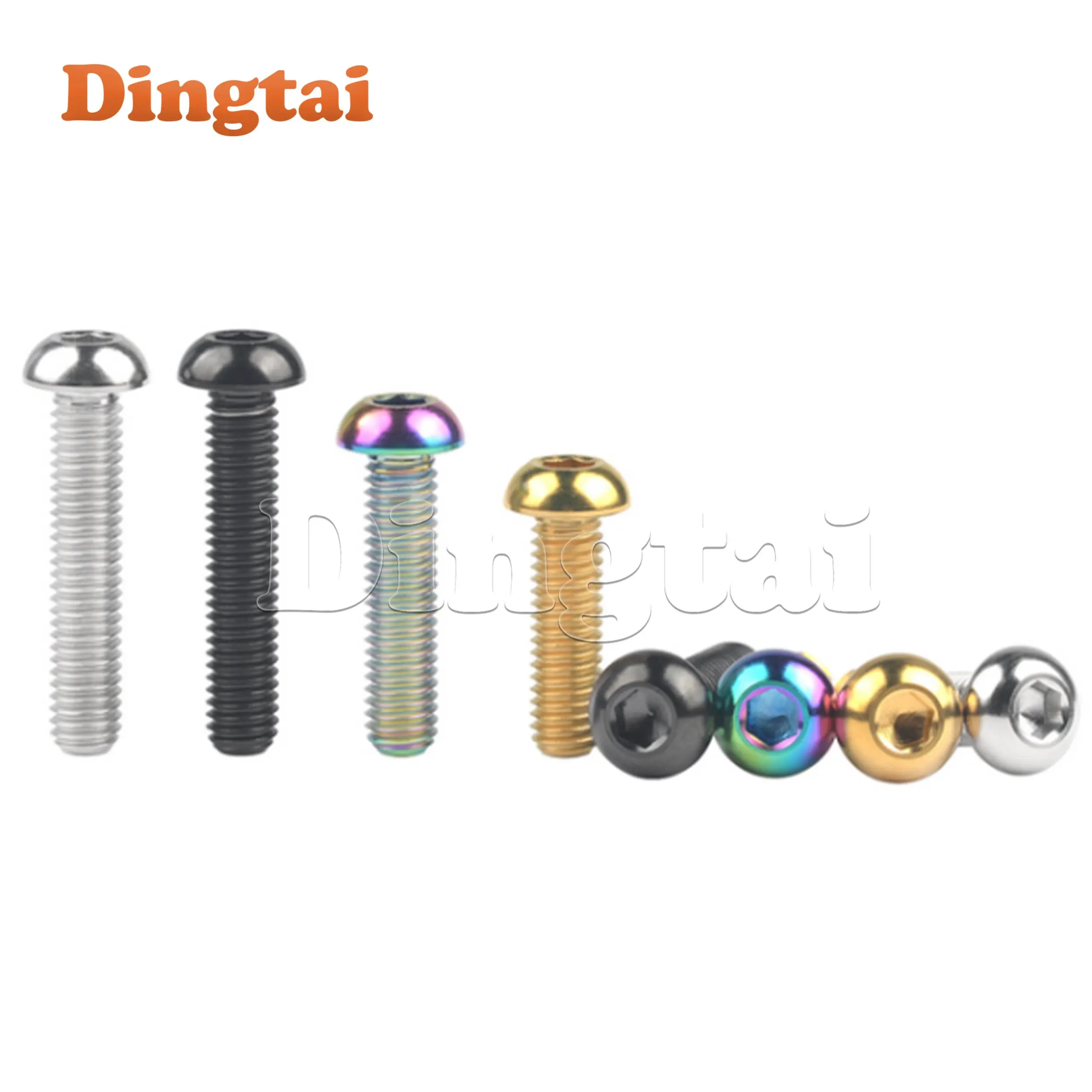 Титановый болт dingtai 10 шт. m5/m6x8 10 12 15 16 18 20 25 30 мм - Фотография_3