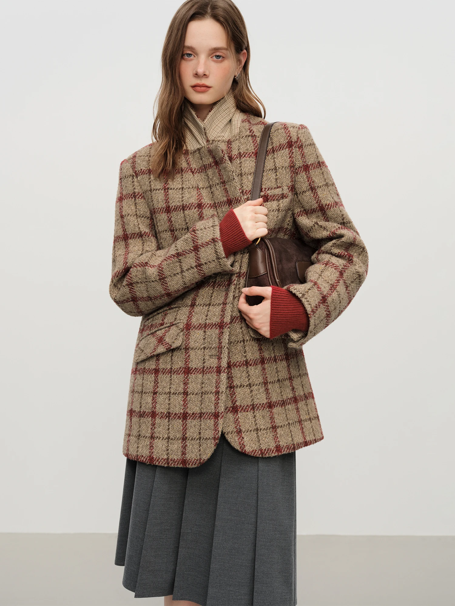 Fsle британский стиль ретро клетчатый - Фотография_2