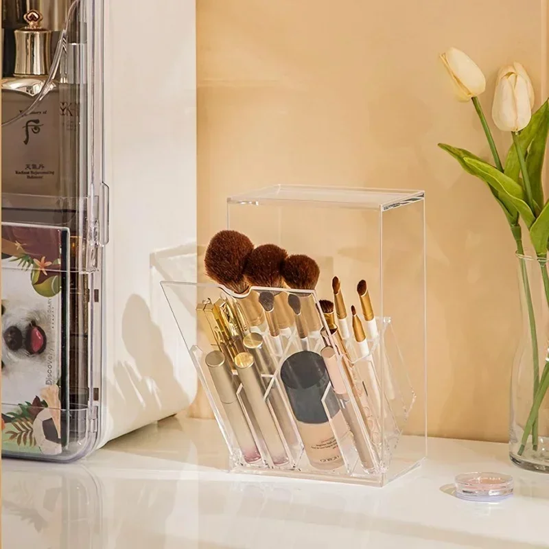 Гладкий акриловый держатель для кистей для макияжа - Фотография_5