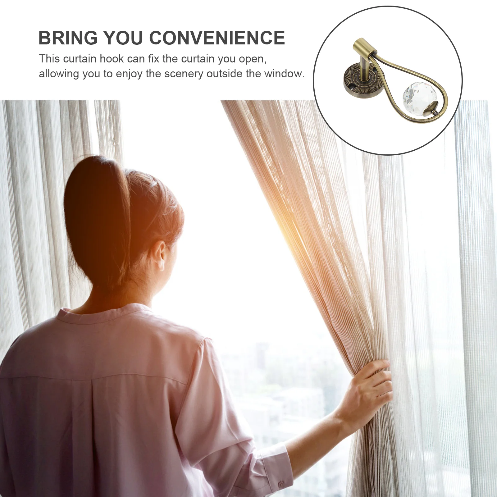 1 пара настенных вешалок для штор - Фотография_5