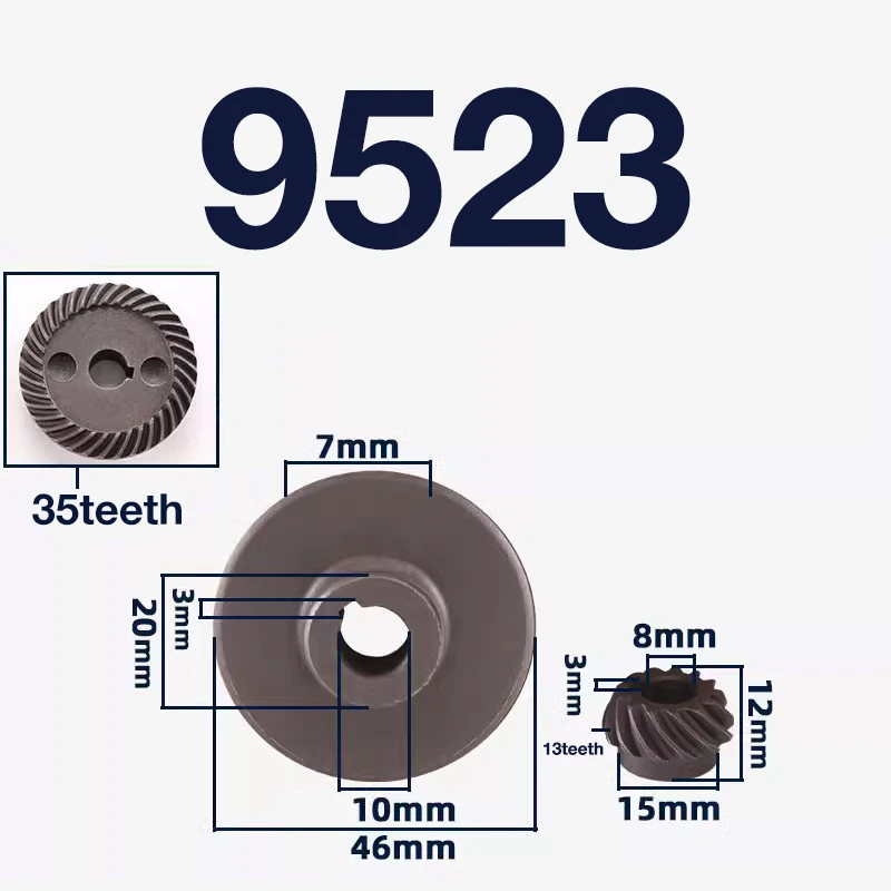 Шестерни для угловой шлифовальной машины makita 9523