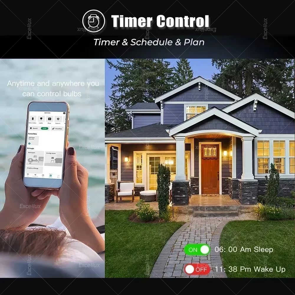 Лампа tuya e27 e14 gu10 wi-fi/zigbee/bluetooth - Фотография_5