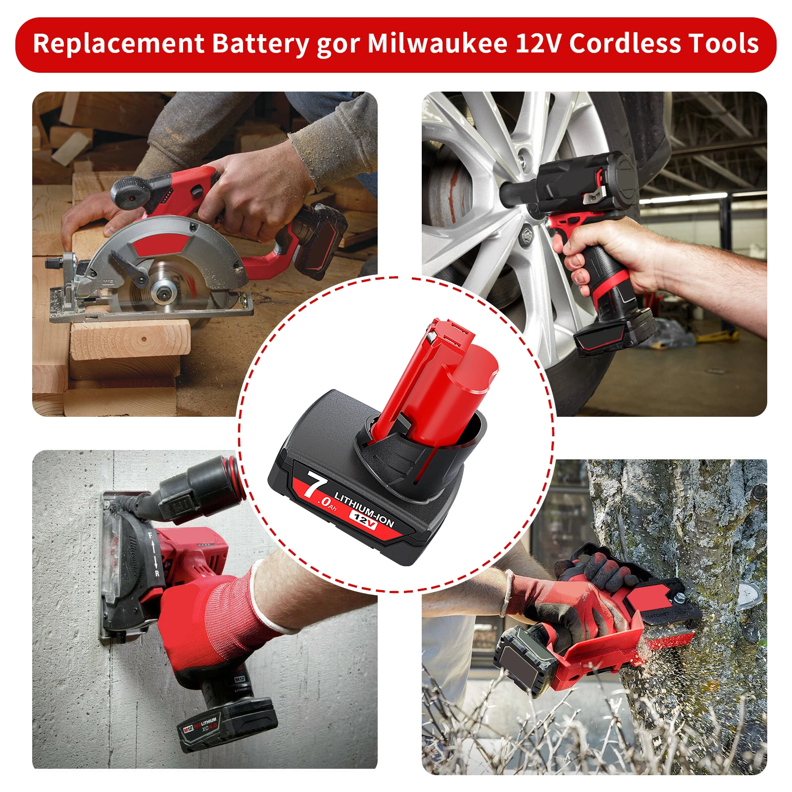 Аккумулятор для milwaukee m12 7 - Фотография_5