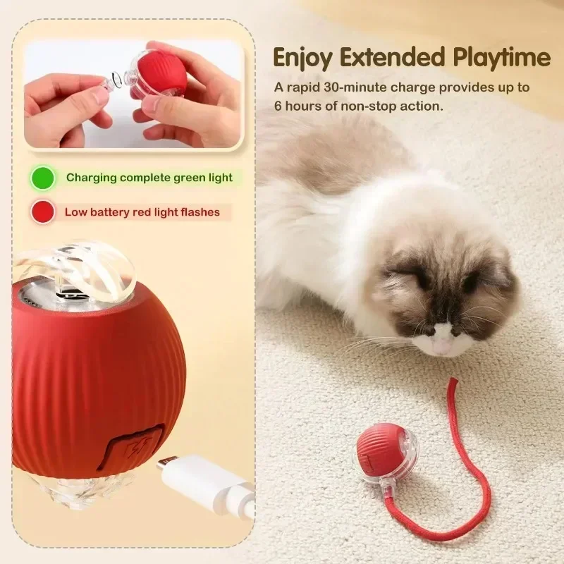 Интерактивная игрушка-мяч для кошек - Фотография_6