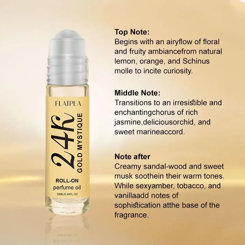 Роскошное золотое парфюмерное масло-роллер - Фотография_2