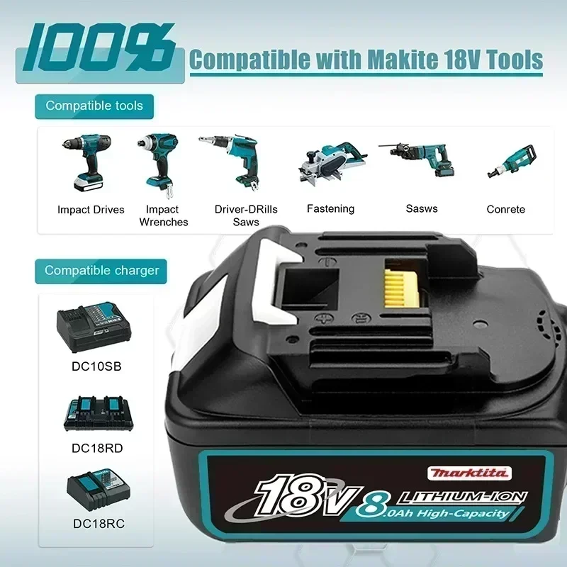 Для makita 18 в аккумулятор 100% - Фотография_2