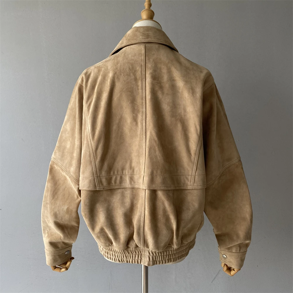 Женская куртка из натуральной замши jaxmonoy