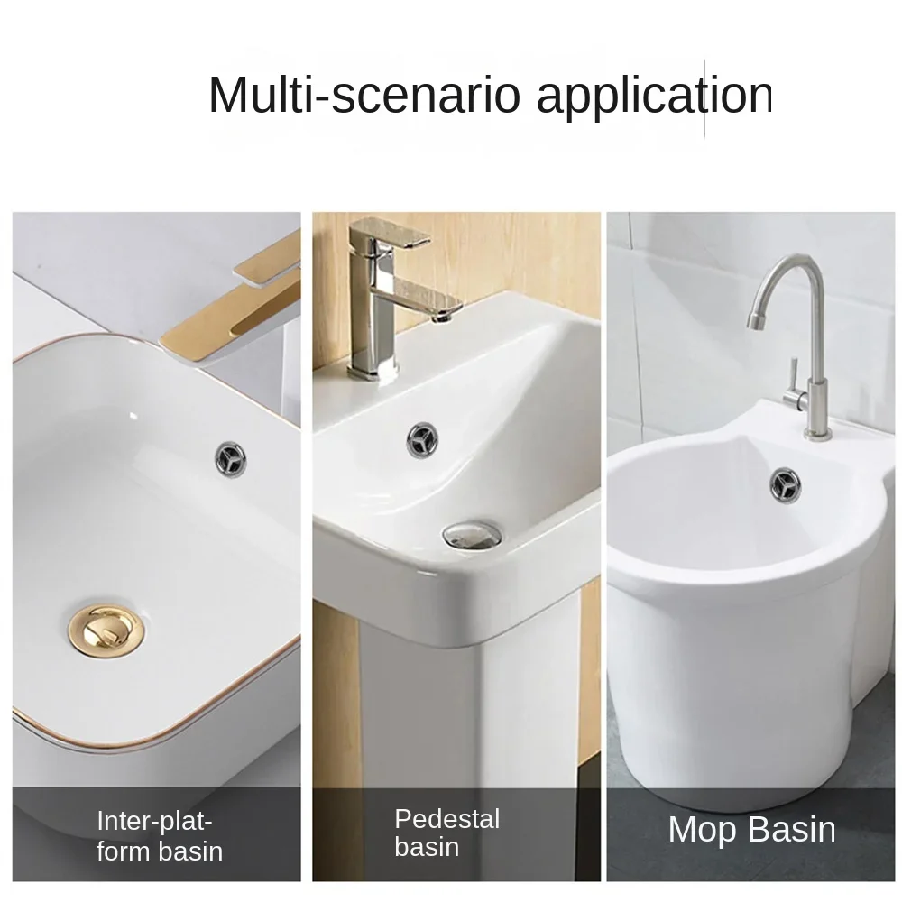 Крышка отверстия для раковины в ванной комнате - Фотография_5