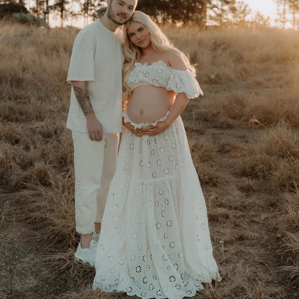 Хлопковое кружево в стиле бохо с вышивкой из двух предметов - Фотография_2