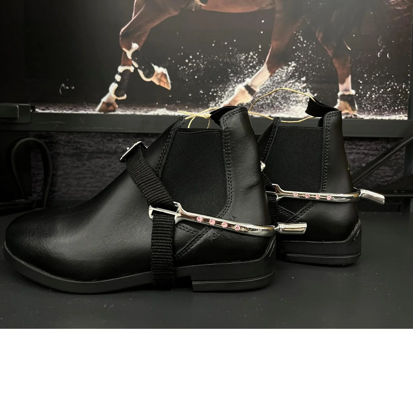 1 пара английских шпонов с ремешками для женщин - Фотография_6