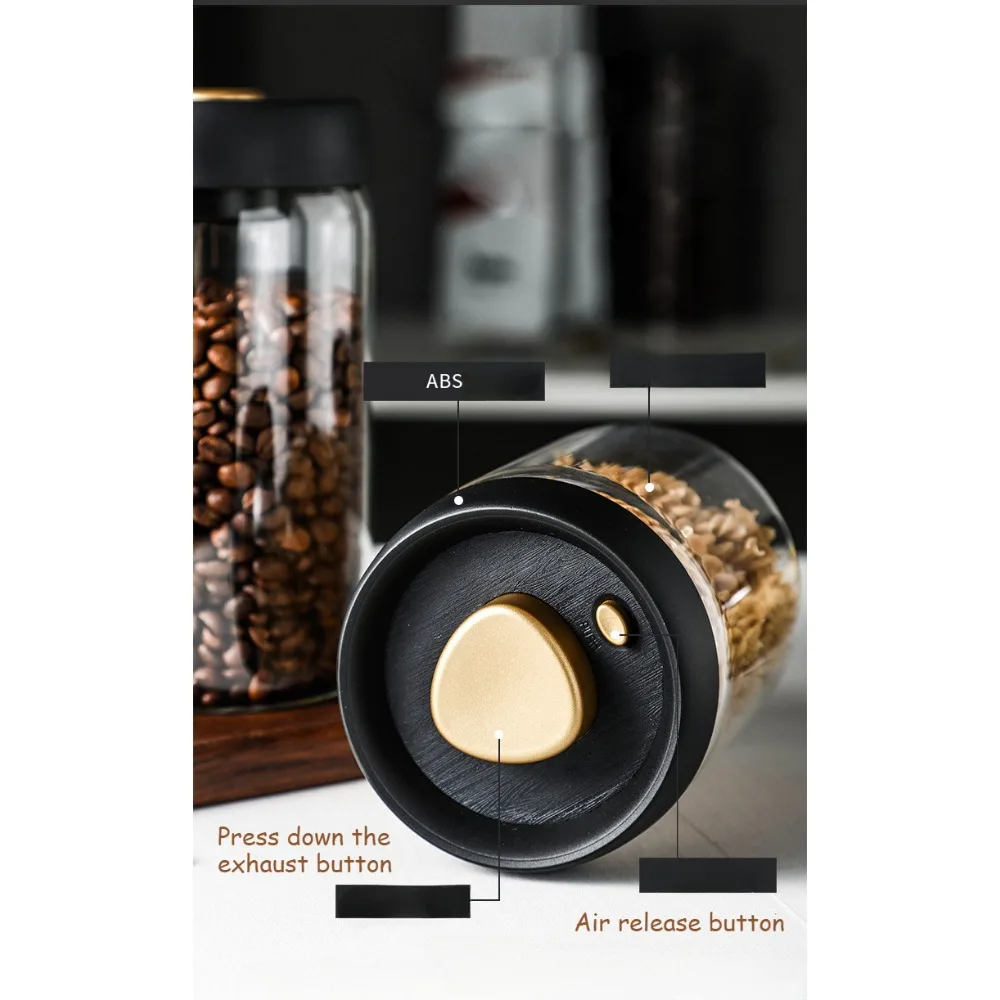 Вакуумный герметичный кувшин для кофейных зерен - Фотография_5