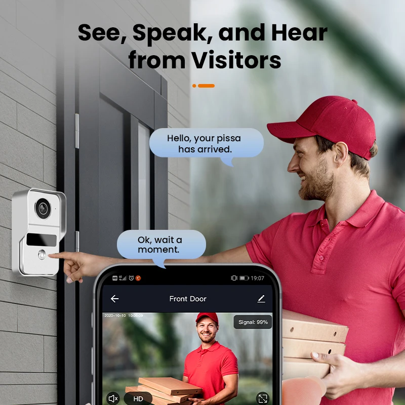 Новейшая 4-проводная система внутренней связи wi-fi tuya - Фотография_5