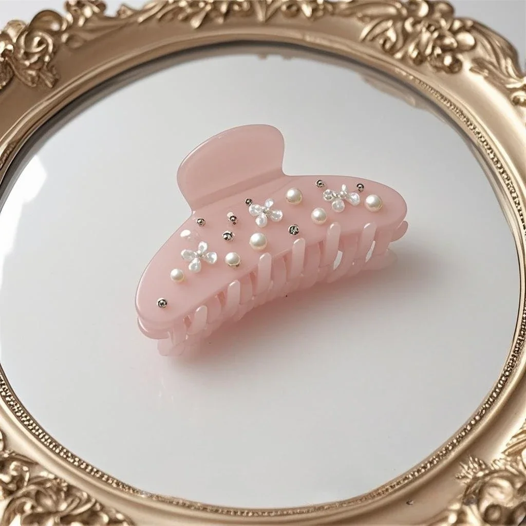 Новый сладкий розовый бант для волос - Фотография_6