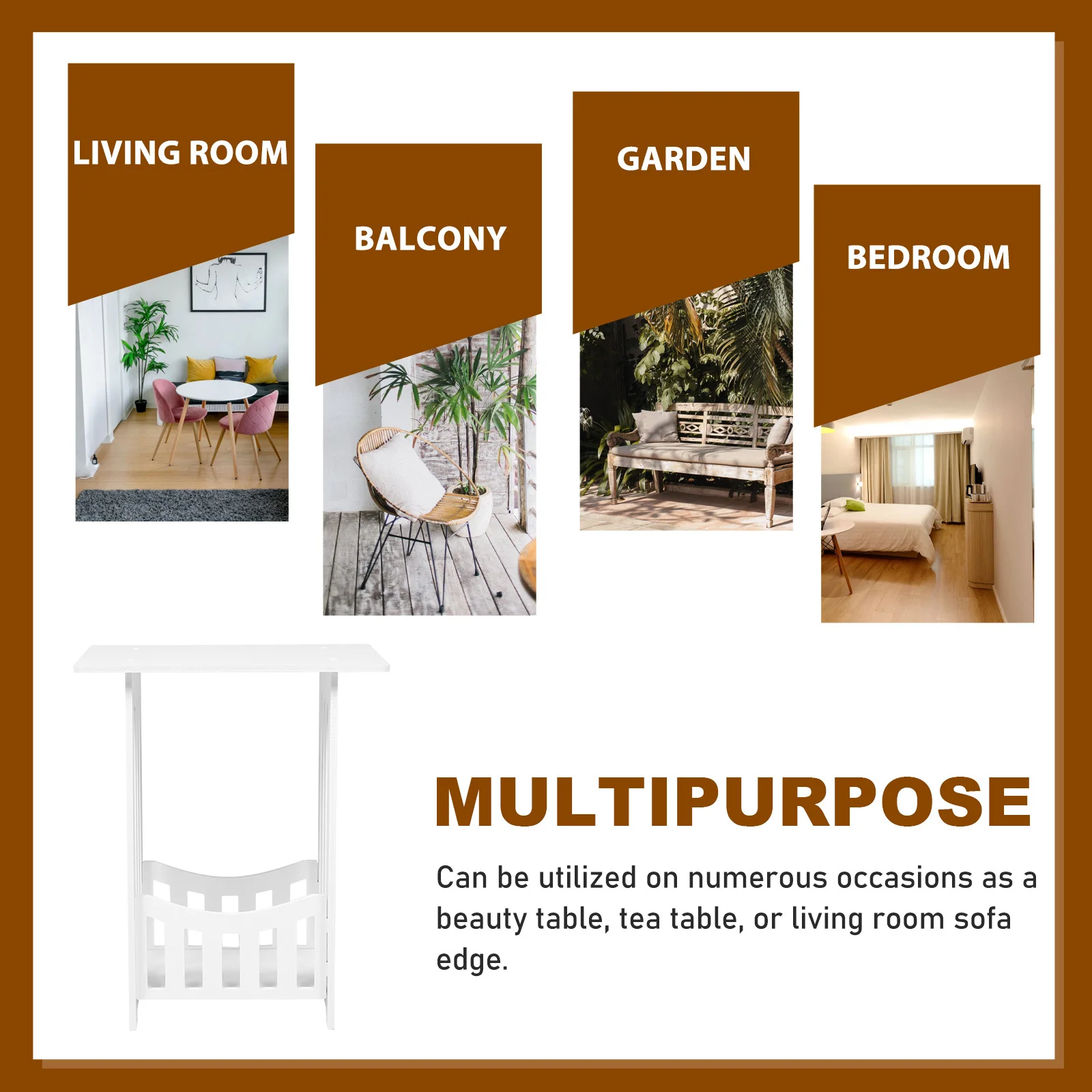 Мини-туалетный столик с полкой для хранения - Фотография_2