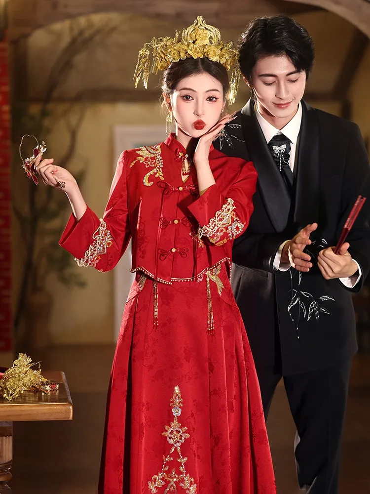 Новое свадебное платье в китайском стиле для невест - Фотография_2