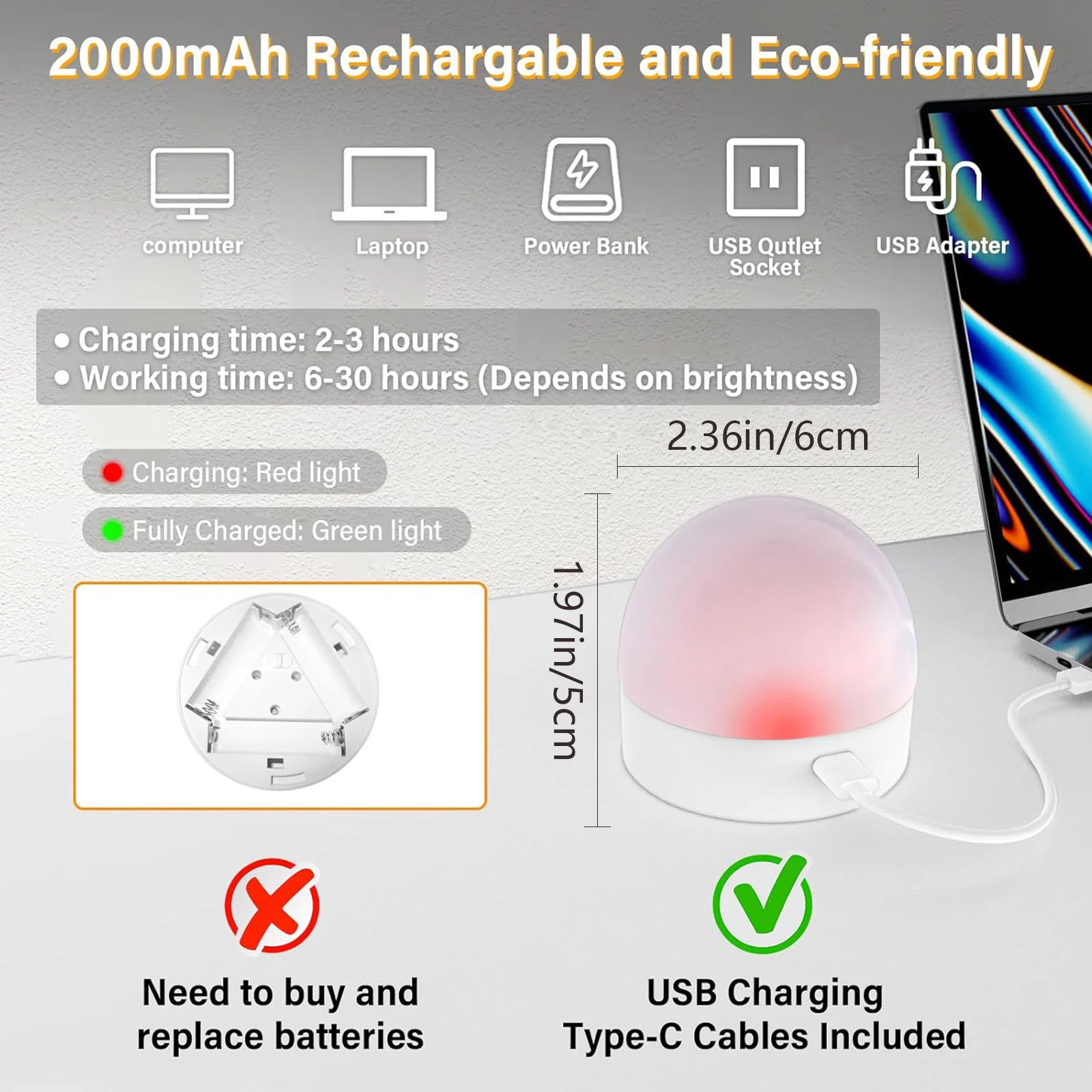 Аккумуляторная лампочка с пультом дистанционного управления - Фотография_2