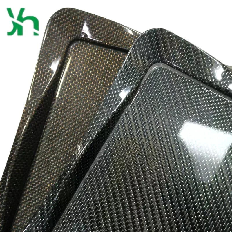 Элегантный металлический плетеный поднос из углеродного волокна 3k - Фотография_5