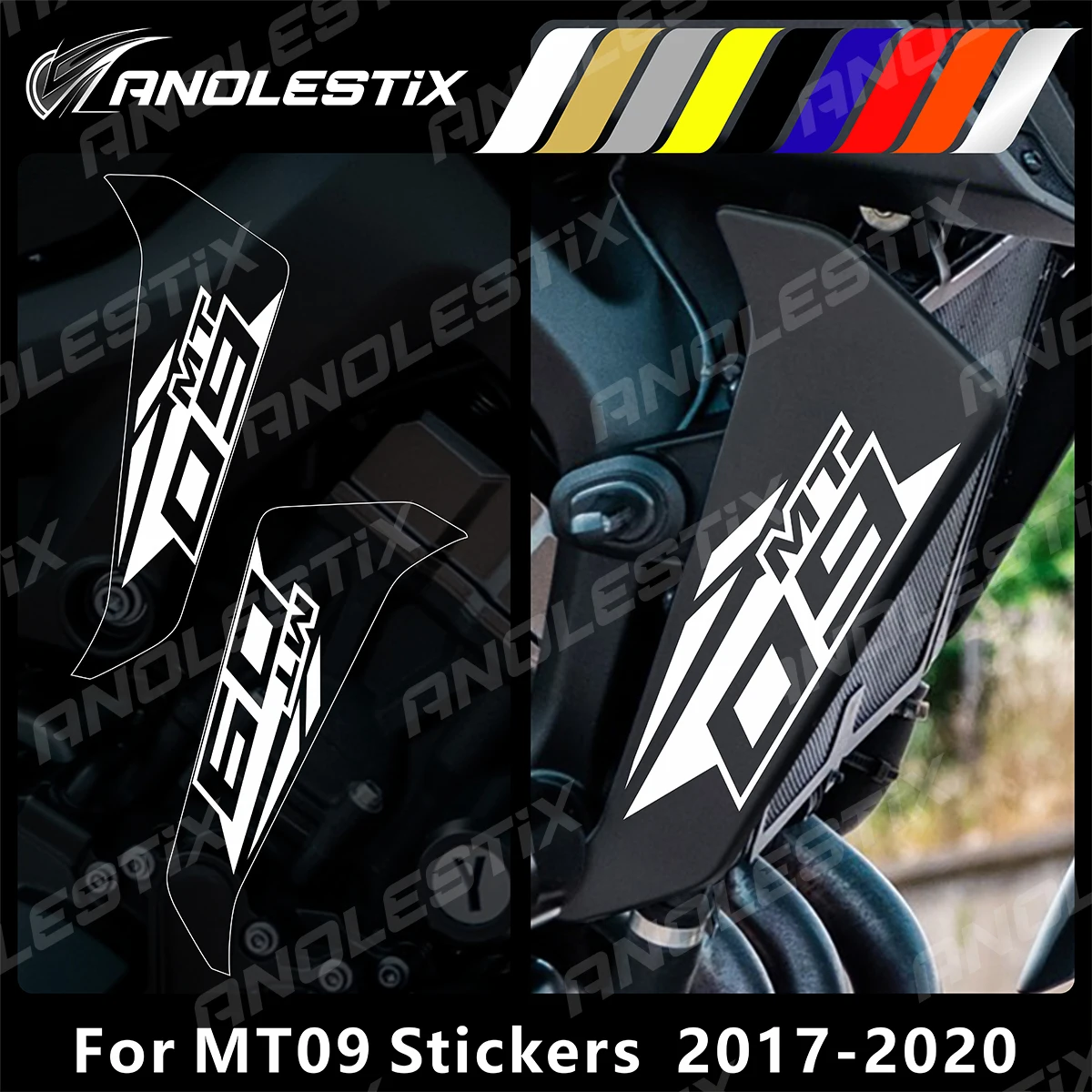 Светоотражающие мотоциклетные наклейки anolestix
