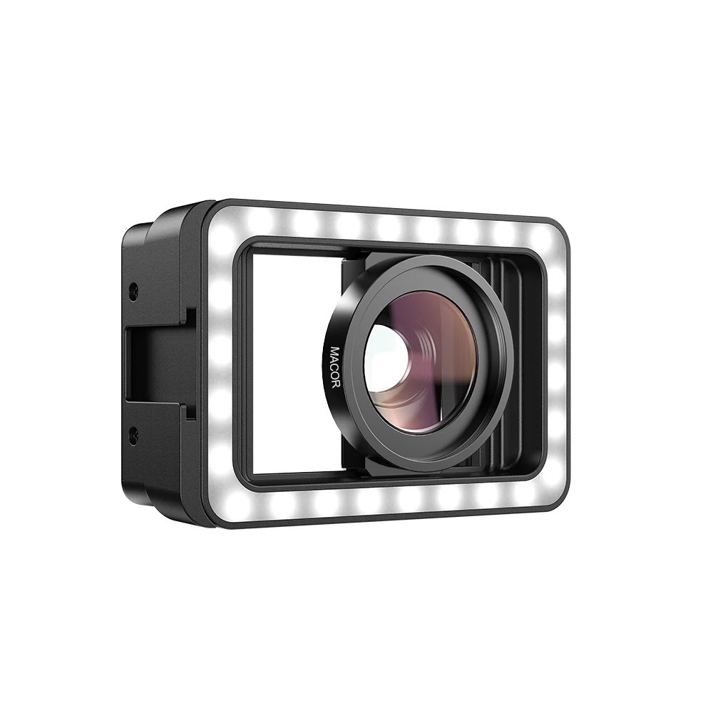 Apexel hd 15x макрообъектив со светодиодной заполняющей подсветкой