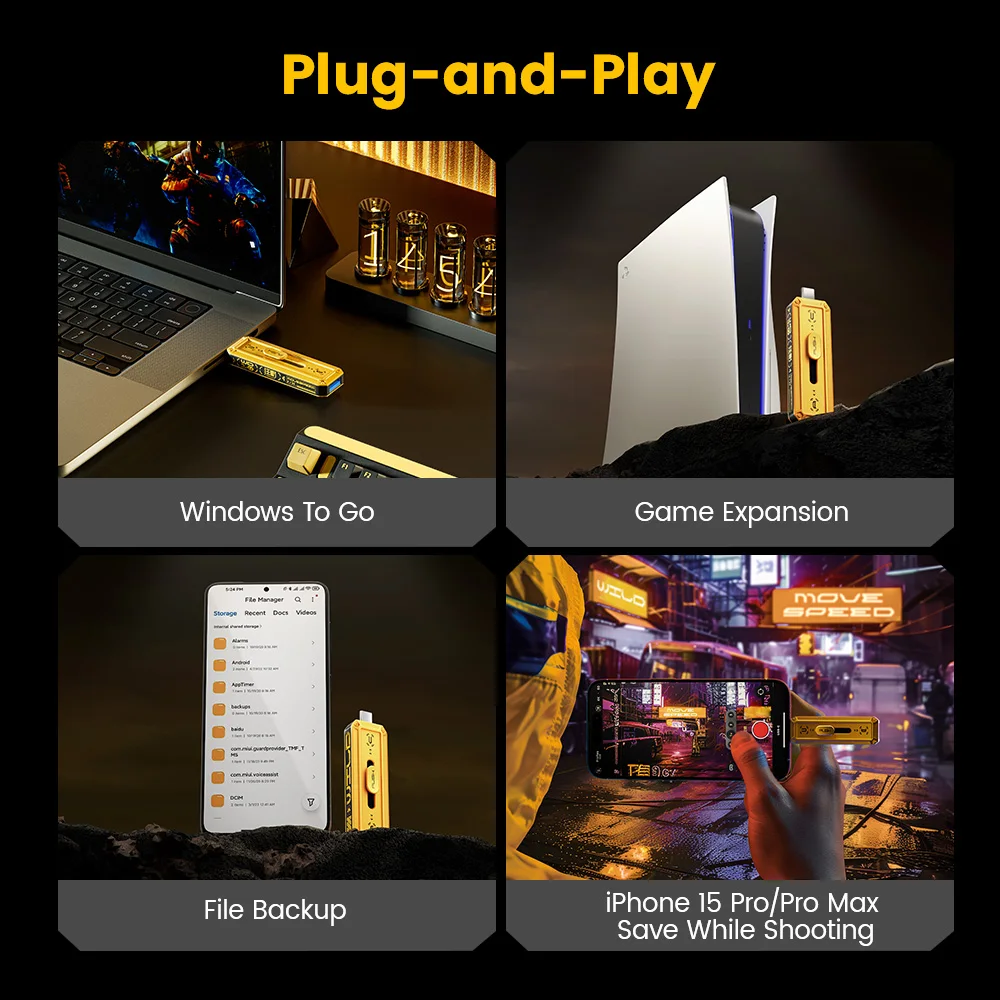Твердотельный флэш-накопитель movespeed 1090 мб/с usb3.2 gen 2 type c - Фотография_2