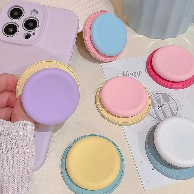 Симпатичный силиконовый круглый магнитный держатель macaron