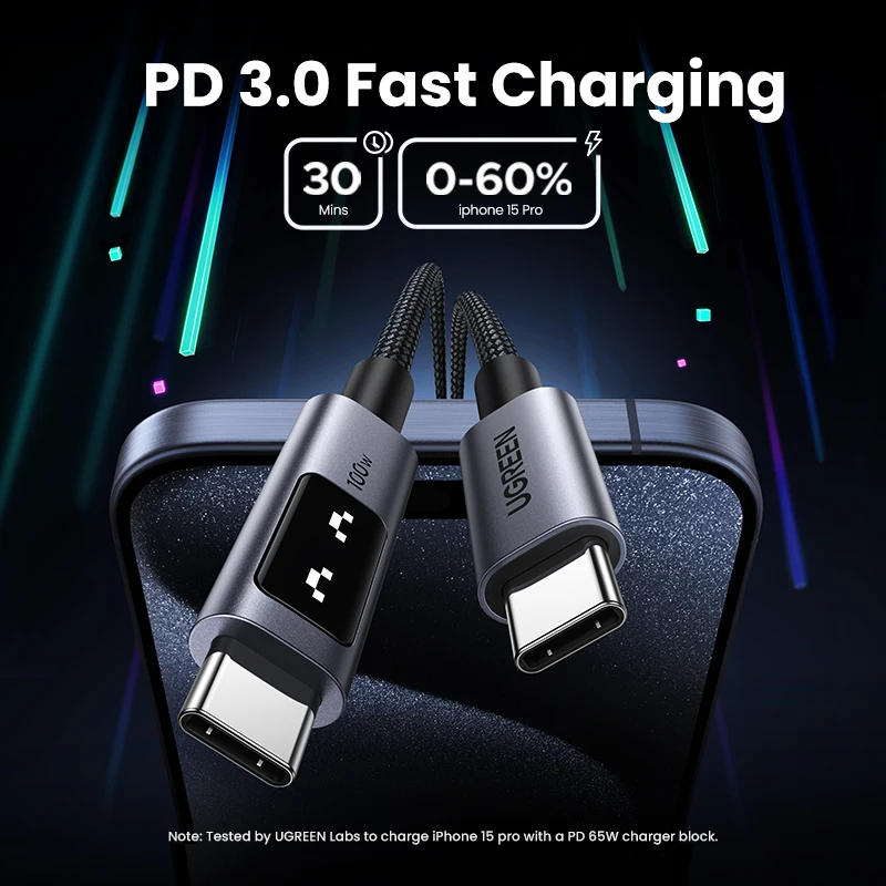 Ugreen uno pd100w кабель usb c - Фотография_3