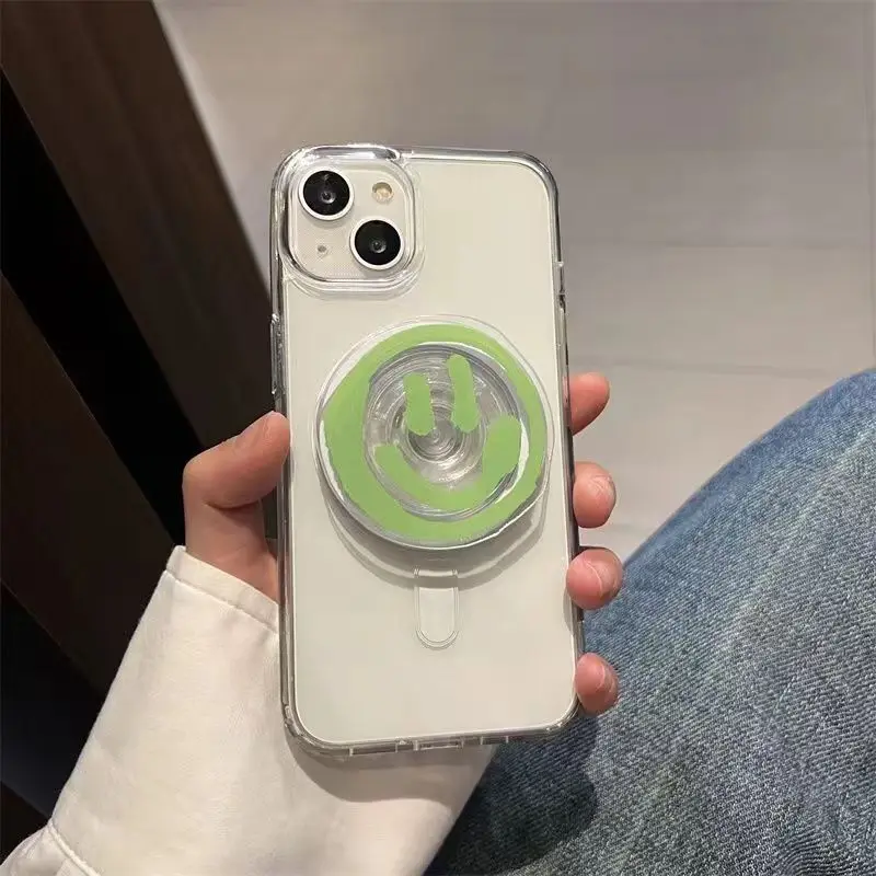 Корейская улыбка на лице с цветком - Фотография_5