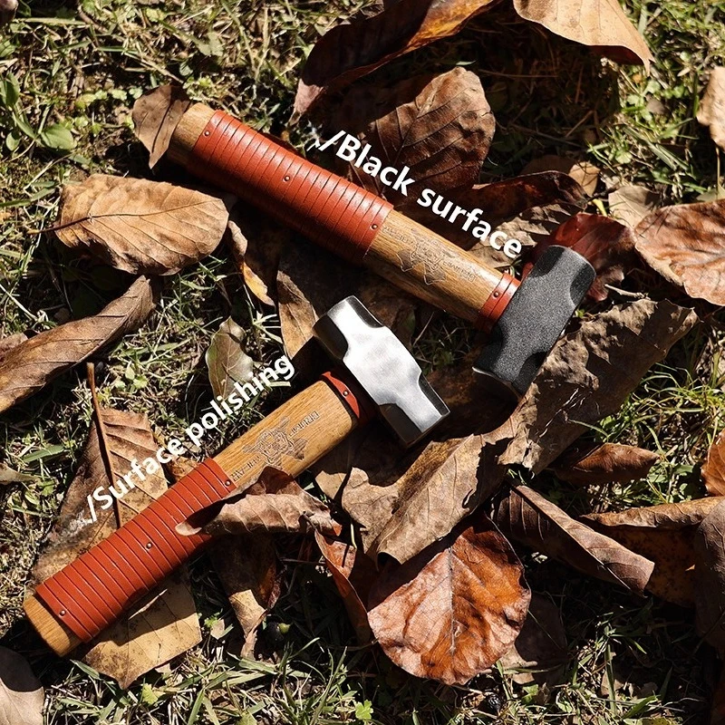 Новый уличный многофункциональный молоток из воловьей кожи с ручкой - Фотография_3