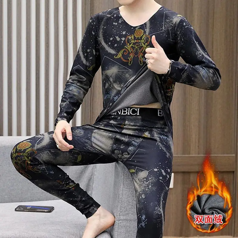 Осенне-зимнее бесшовное теплое нижнее белье