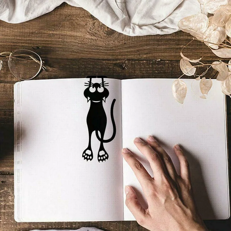 Kawaii черный кот закладки для - Фотография_3