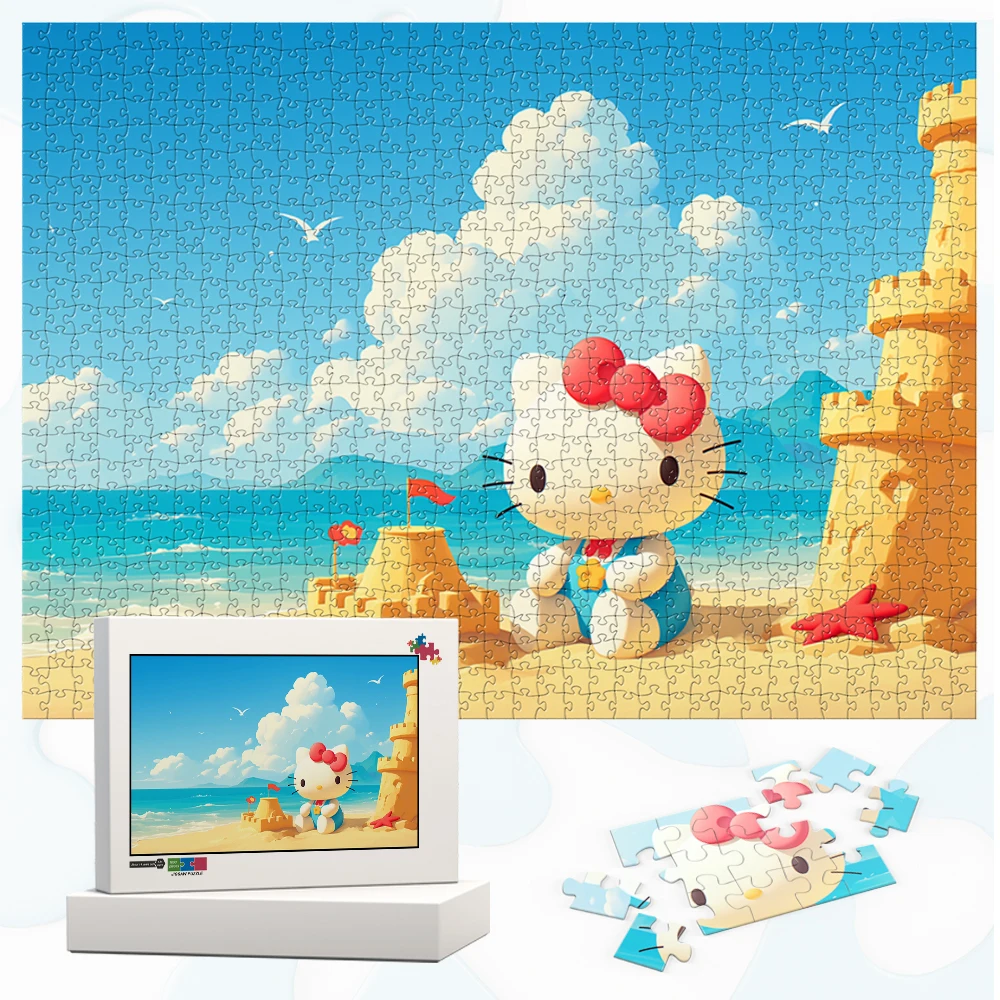 Sanrio hello пазлы kitty beach