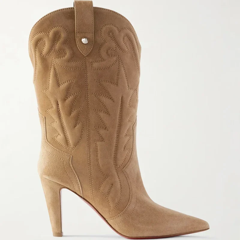 Сапоги ruede в стиле пэчворк с вышивкой - Фотография_2